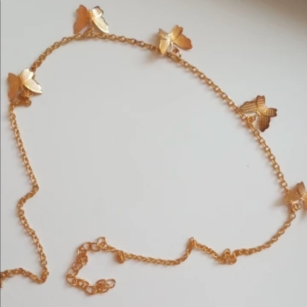 ✨ Butterfly Goddess Gold Pendant Necklace - Picture 4 of 7